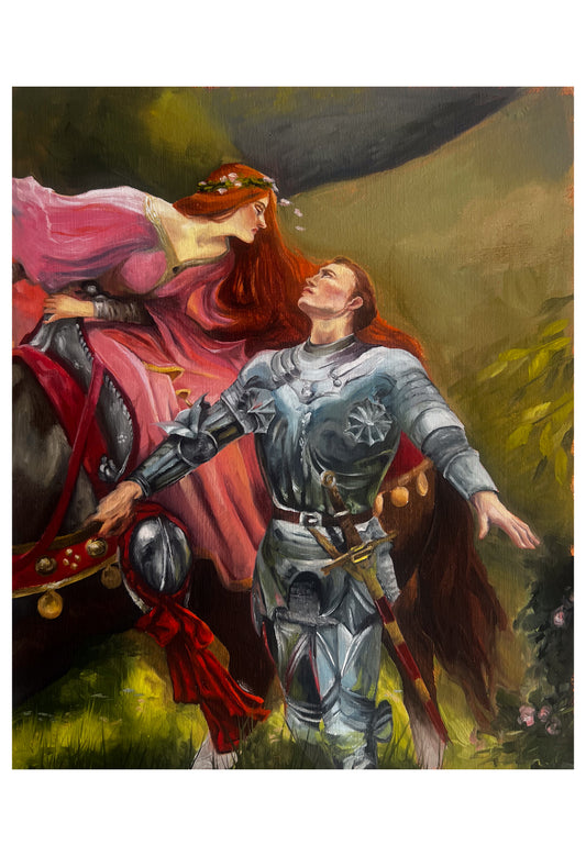 Study of 'La Belle Dame sans Merci' - Fine Art Print